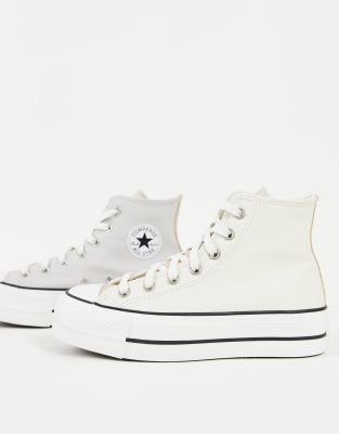 asos white platform converse