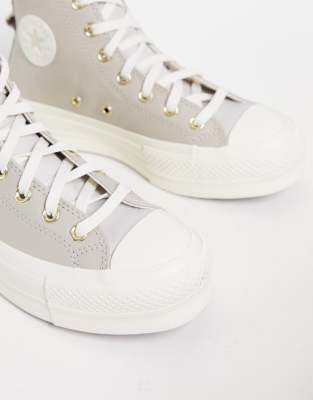 neutral leather converse