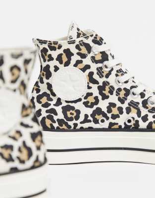 asos leopard print converse