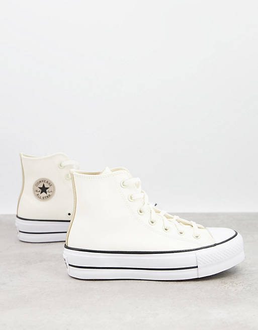 asos.com | Converse – Chuck Taylor Lift – Vita sneakers med platåsula