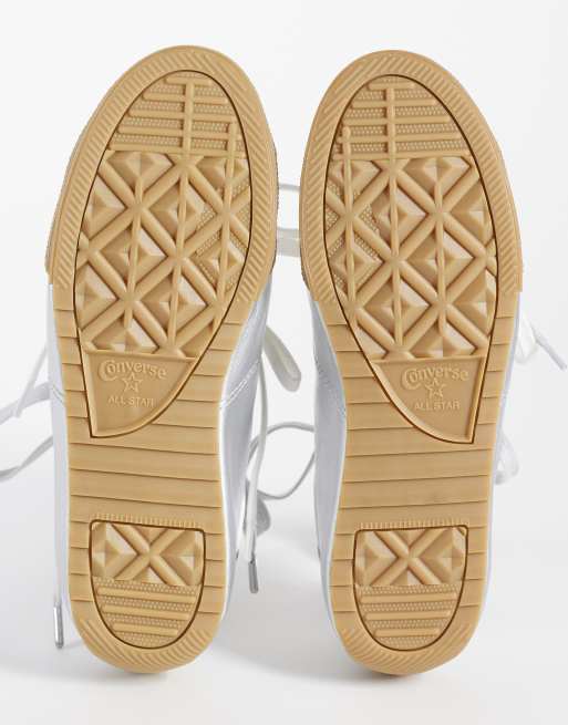 Converse Chuck Taylor Lo En exclusivité sur ASOS baskets à double lacets argentées, 5 de 5