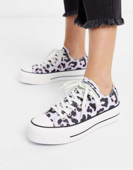 asos leopard print converse