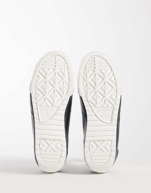 Converse Chuck Taylor Lo sneakers med dobbelt snøring i sort metallic, 4 af 5