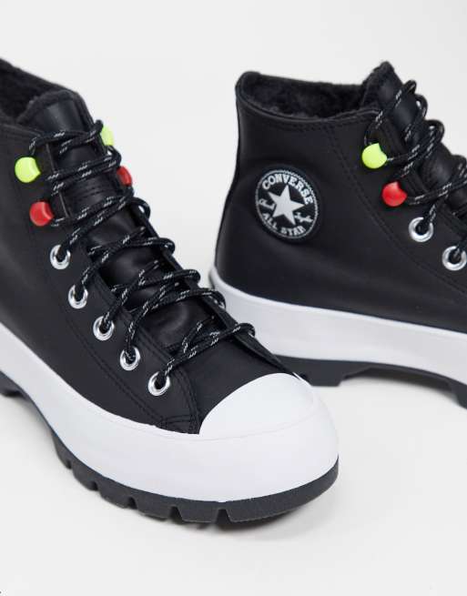 Converse discount platform negras