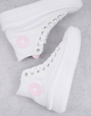 converse blanche rose