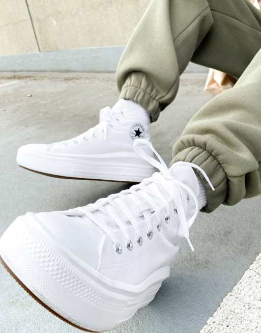 Converse plateau blanche sale