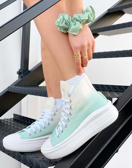 Converse paillette on sale bleu et vert