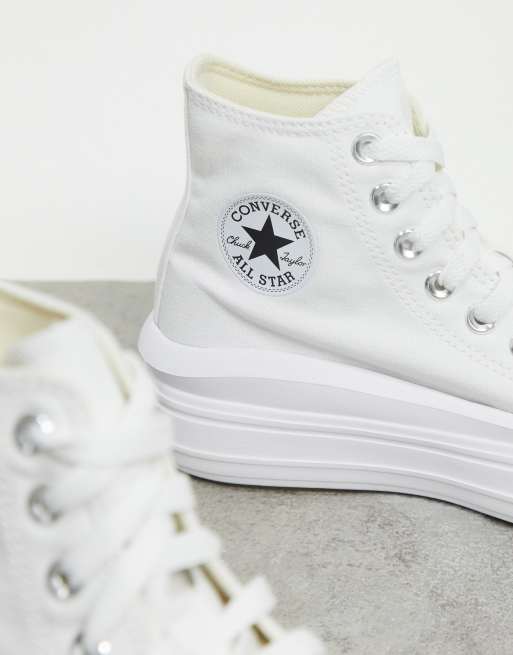 Converse - Chuck Taylor Move Hi - Sneakers in wit, 3 van 4