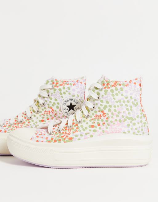 Converse – Chuck Taylor Move Hi Things to Grow – Knöchelhohe Sneaker mit Blümchenmuster