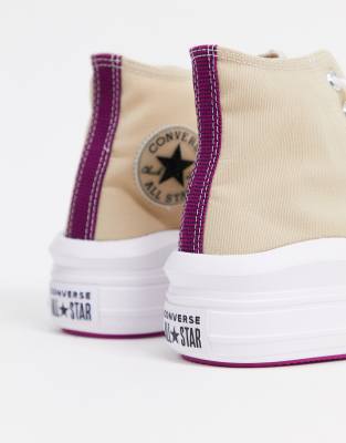 converse chucks plateau beige