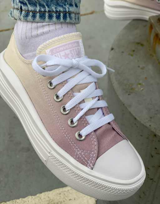 Converse – Chuck Taylor Move Ox – Liliowe buty sportowe z efektem ombre, 3 z 4