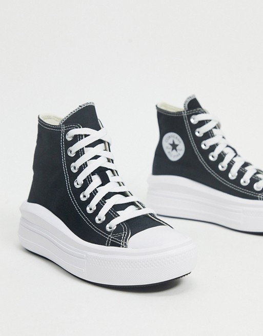 Converse Chuck Taylor Move platform hi sneakers in black | ASOS