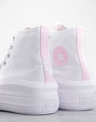 pink white converse
