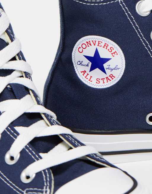 Converse Chuck Taylor - Navyfarvede All Star Hi-sneakers, 3 af 4