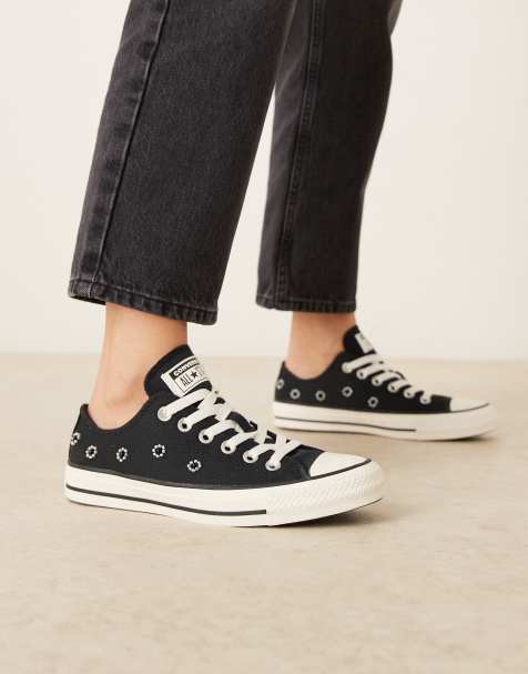 Converse Chuck Taylor Ox All Star beaded sneakers in black - view 1