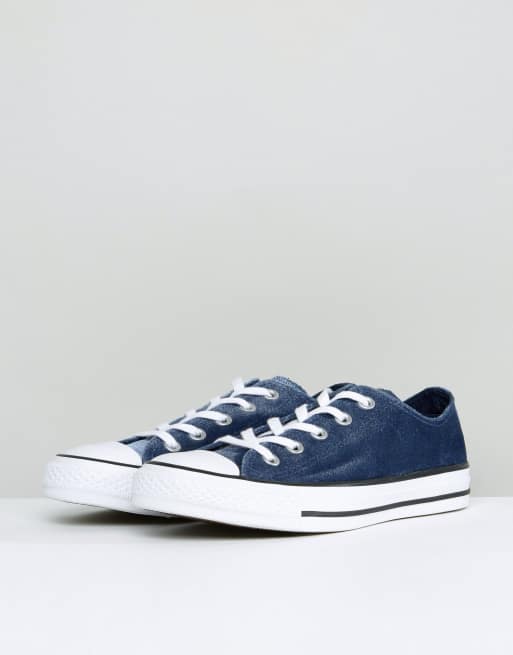 Converse bleu outlet velour