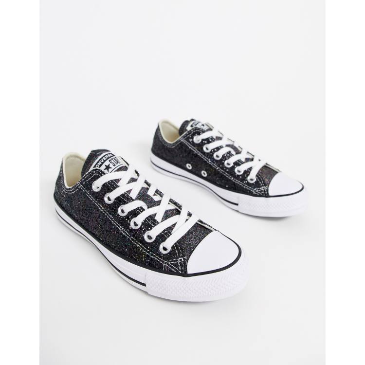 Black sparkly clearance converse