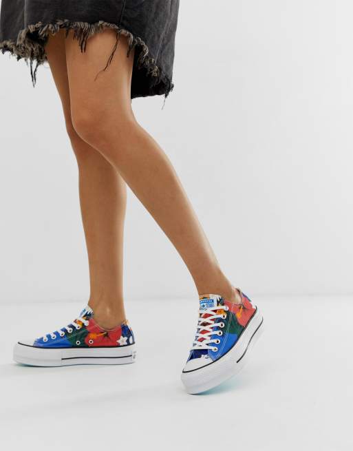 floral print trainers