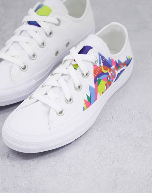 Converse Chuck Taylor Ox PRIDE Sneaker in WeiB ASOS