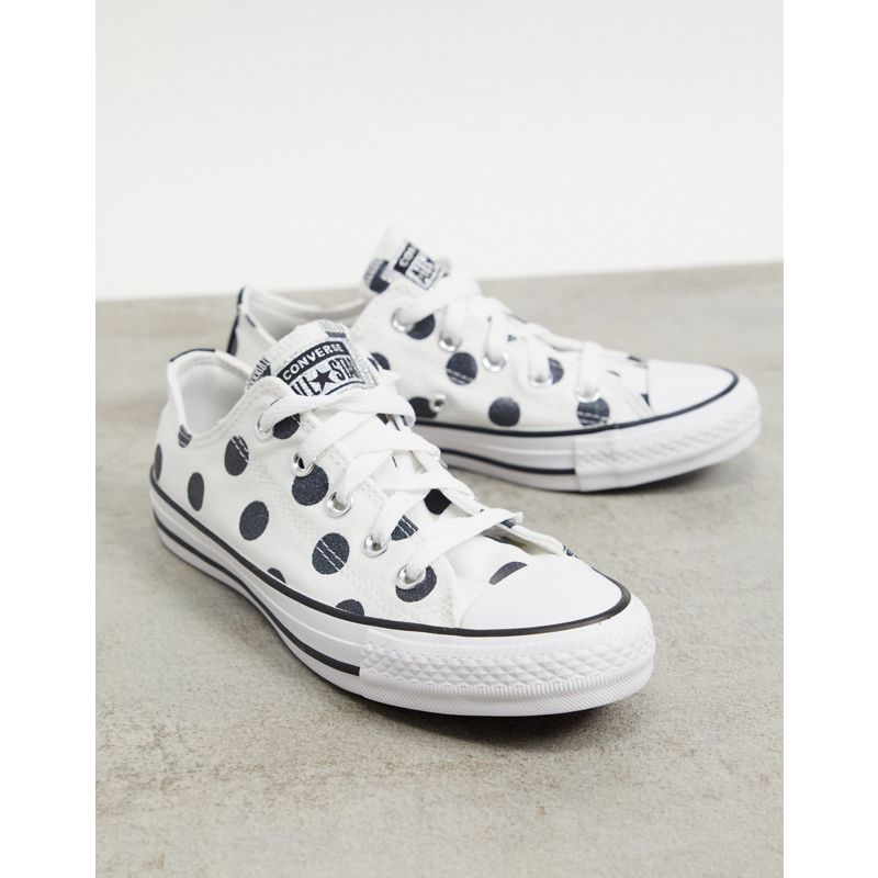 Donna xu8Ue Converse - Chuck Taylor Ox - Sneakers a pois bianche