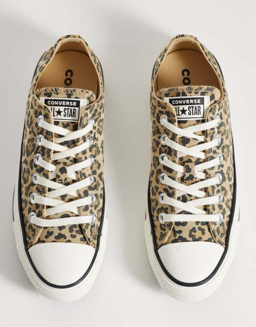 Converse Chuck Taylor Ox sneakers in leopard print, 3 of 5