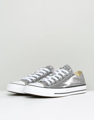 women's chuck taylor ox mono sneaker in silver