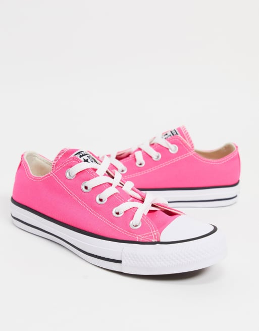 Pink store converse trainers