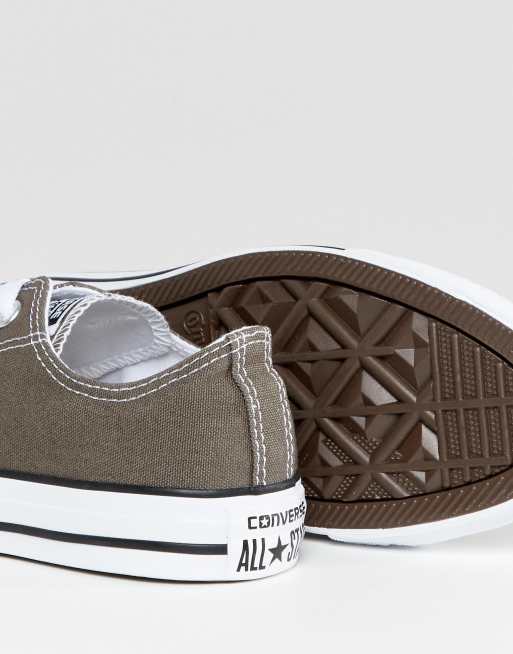 Converse Chuck Taylor Ox Trainers In Grey