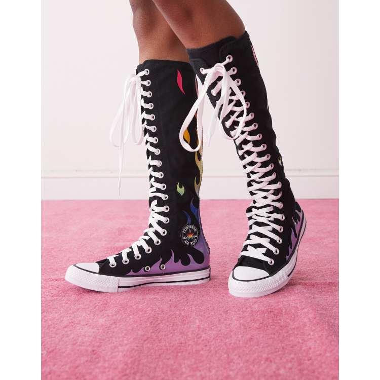 Converse Chuck Taylor Pride All Star Knee Hi sneakers in black