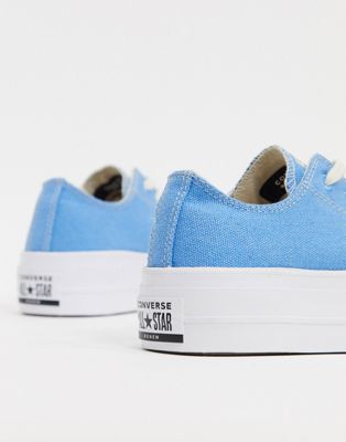 Converse - Chuck Taylor Renew - Sneakers azzurre con plateau rialzato | ASOS