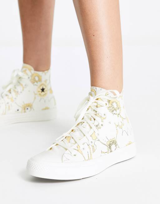 Floral pattern cheap converse