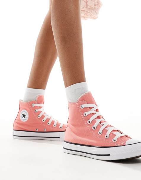 Converse – Chuck Taylor – Rosa höga sneakers - view 1