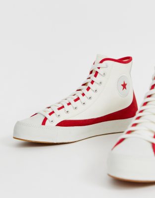 converse chuck taylor sasha vintage red and white sneakers