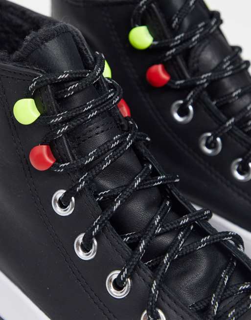 Converse – Chuck Taylor – Schwarze Sneaker mit hoher Plateausohle aus Goretex, 2 von 4