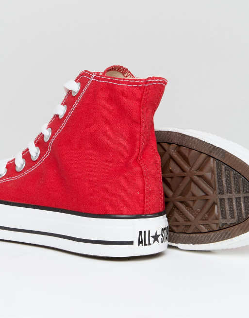 Converse di cheap pelle rosse