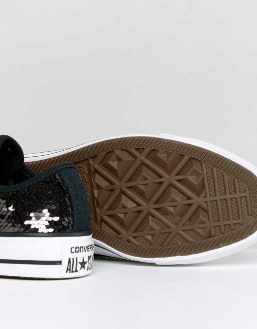 Converse con outlet paillettes nere