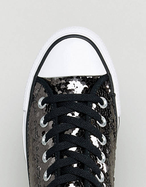 Converse Chuck Taylor Sneakers In Black Sequin | ASOS