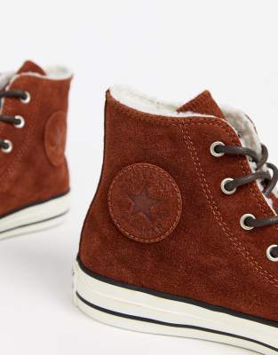 tan leather converse