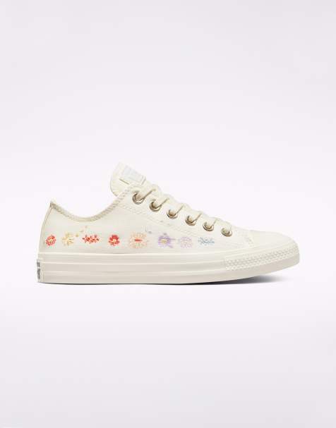 Converse - Chuck Taylor Things to Grow - Baskets à broderie fleurie - Blanc - view 1
