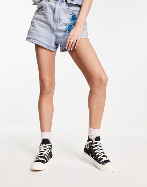 Converse Chuck Taylor - Things To Grow - Sorte sneakers med blomsterbroderi, 4 af 4