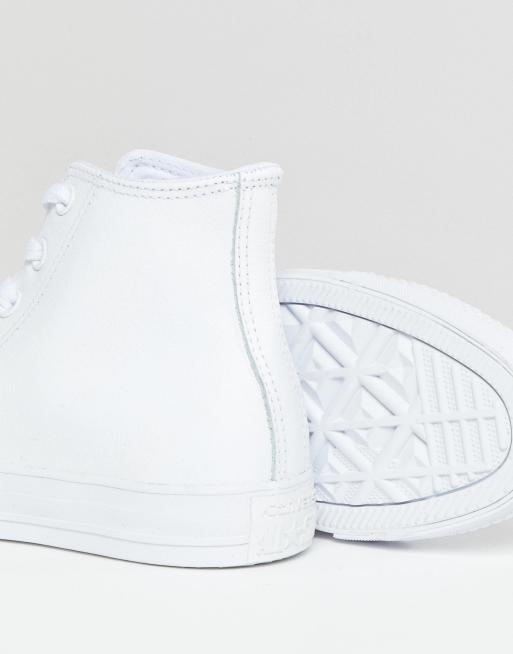 Converse Chuck Taylor White Leather High Top Sneakers