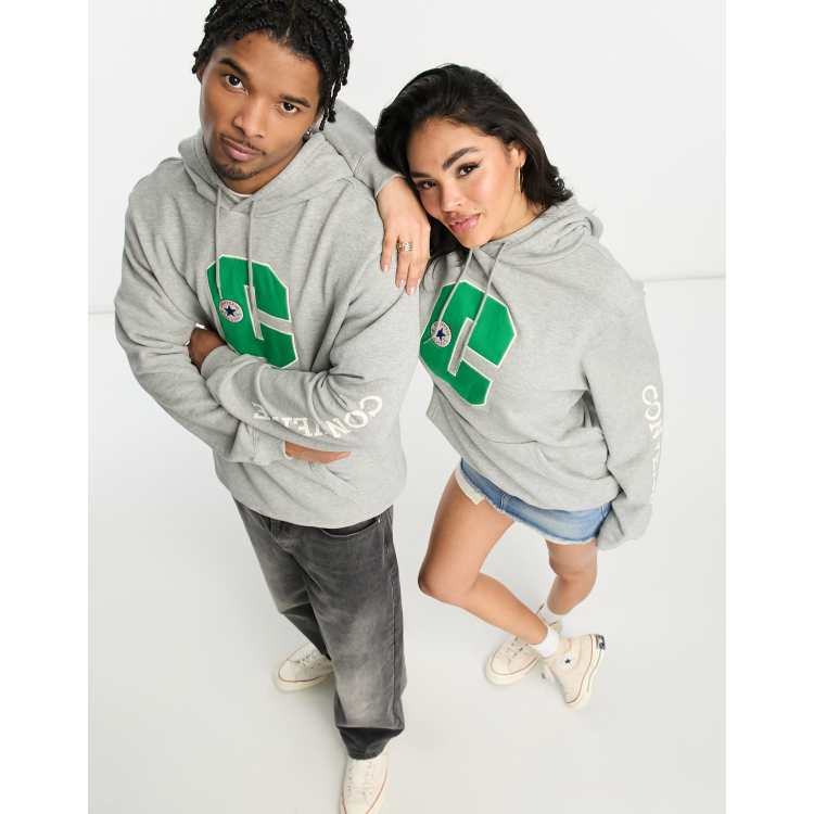 Converse collegiate hoodie in grey ASOS