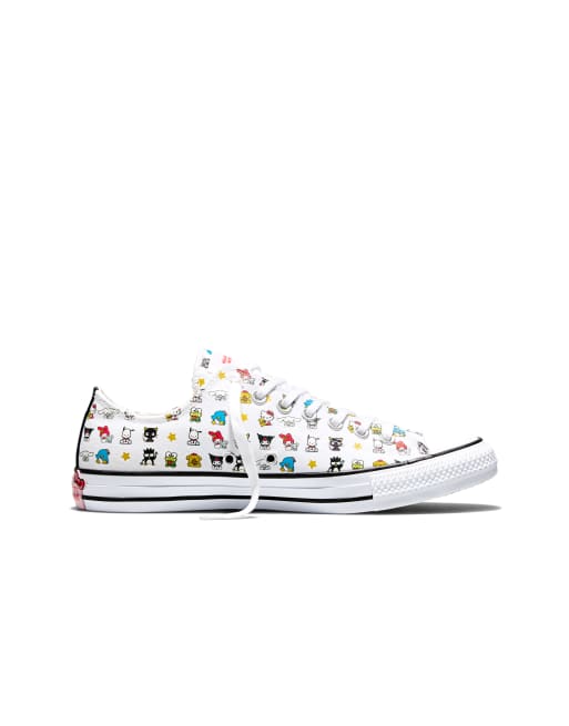 Converse - Converse x Hello Kitty and Friends Chuck Taylor All Star Bffs - Sneakers bianche/nere/rosa, 2 di 4
