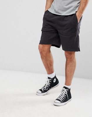 black high top converse with shorts