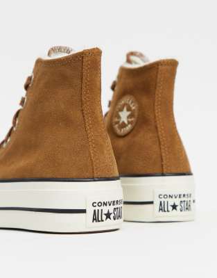 Converse marron haute on sale