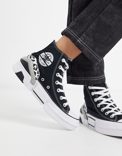 Converse CPX '70 black and leopard trainers