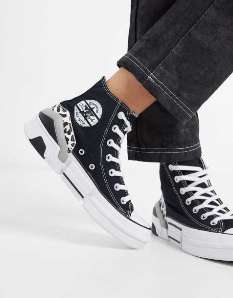 Converse – CPX '70 – Sneaker in Schwarz mit Leopardenmuster