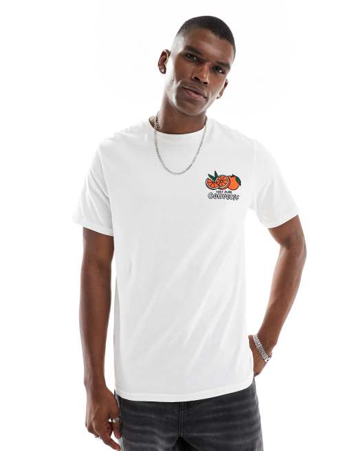 Converse creative juice t shirt in white ASOS