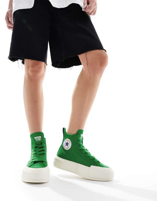 Converse - Cruise - Hoge sneakers met dikke zool en veters in groen
