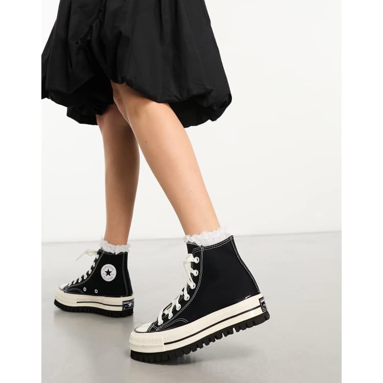 converse Rapper chuck taylor all star lift archival canva | converse Rapper  CT70 Trek Hi sneakers in black | ClassicfuncenterShops